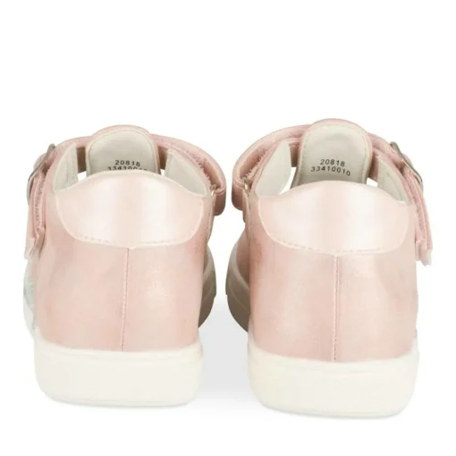 Ballerines Babies ROSE Fille Motif Coeurs Scratch