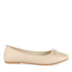Ballerines BEIGE Femme Motif Uni A Enfiler