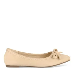 Ballerines BEIGE Femme Motif Uni A Enfiler