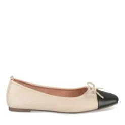 Ballerines BEIGE Femme Motif Uni A Enfiler