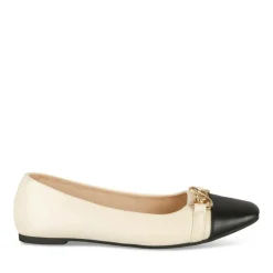 Ballerines BEIGE Femme Motif Chaîne A Enfiler