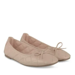 Ballerines BEIGE Femme Motif Carreaux A Enfiler