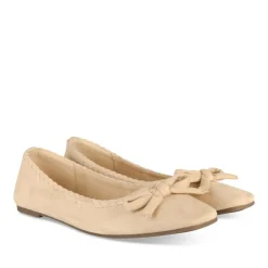Ballerines BEIGE Femme Motif Uni A Enfiler