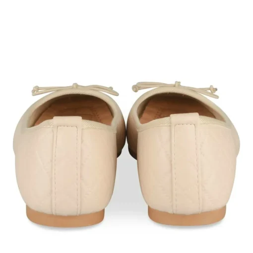 Ballerines BEIGE Femme Motif Uni A Enfiler