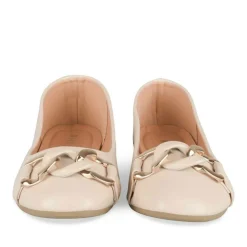 Ballerines BEIGE Femme Motif Uni A Enfiler