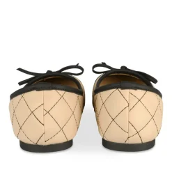 Ballerines BEIGE Femme Motif Uni A Enfiler