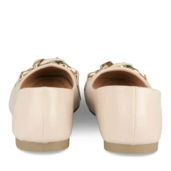 Ballerines BEIGE Femme Motif Uni A Enfiler