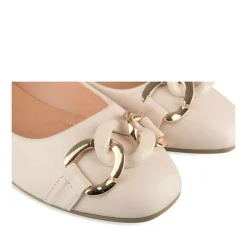 Ballerines BEIGE Femme Motif Uni A Enfiler
