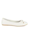 Ballerines BLANC Femme Motif Tressé A Enfiler