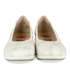 Ballerines Confort ARGENT Femme Motif Uni A Enfiler