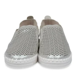 Ballerines Confort ARGENT Femme Motif Uni A Enfiler