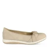 Ballerines Confort BEIGE Femme Motif Uni A Enfiler
