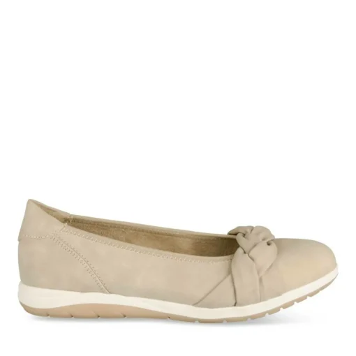 Ballerines Confort BEIGE Femme Motif Uni A Enfiler