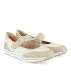 Ballerines Confort BEIGE Femme Motif Uni A Enfiler