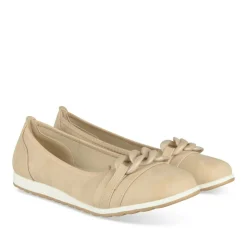 Ballerines Confort BEIGE Femme Motif Uni A Enfiler