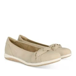 Ballerines Confort BEIGE Femme Motif Uni A Enfiler