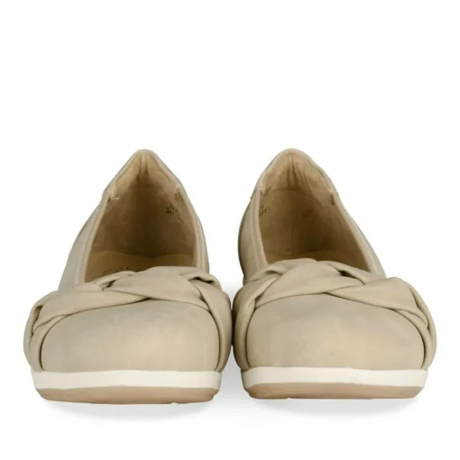 Ballerines Confort BEIGE Femme Motif Uni A Enfiler