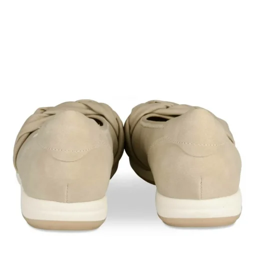 Ballerines Confort BEIGE Femme Motif Uni A Enfiler