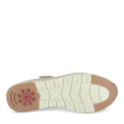 Ballerines Confort BEIGE Femme Motif Uni Elastique