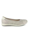 Ballerines Confort BLANC Femme Motif Uni A Enfiler