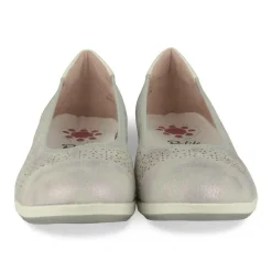 Ballerines Confort BLANC Femme Motif Uni A Enfiler