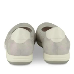 Ballerines Confort BLANC Femme Motif Uni A Enfiler