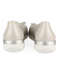 Ballerines Confort GRIS Femme CUIR Motif Uni A Enfiler