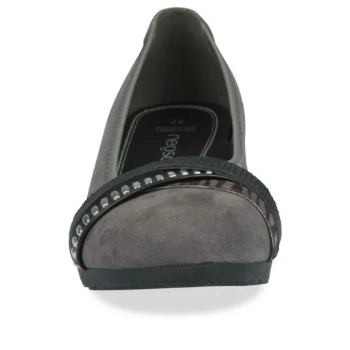 Ballerines Confort GRIS Femme