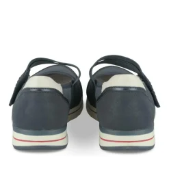 Ballerines Confort MARINE Femme Motif Uni Elastique