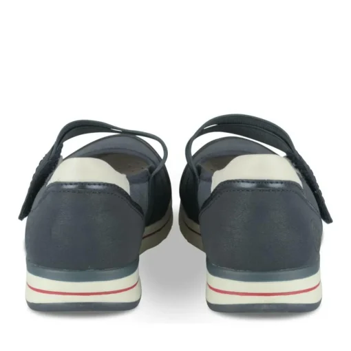 Ballerines Confort MARINE Femme Motif Uni Elastique
