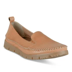 Ballerines Confort MARRON Femme CUIR Motif Uni A Enfiler