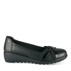 Ballerines Confort NOIR Femme Motif Uni A Enfiler