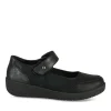 Ballerines Confort NOIR Femme Motif Uni Scratch