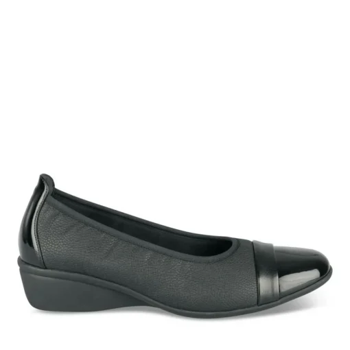 Ballerines Confort NOIR Femme Motif Uni A Enfiler