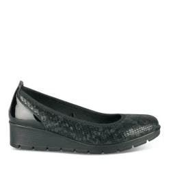Ballerines Confort NOIR Femme Motif Uni A Enfiler
