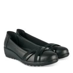 Ballerines Confort NOIR Femme Motif Uni A Enfiler