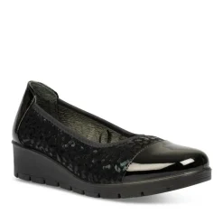 Ballerines Confort NOIR Femme Motif Uni