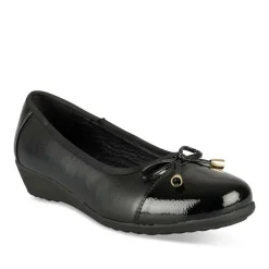 Ballerines Confort NOIR Femme Motif Uni A Enfiler