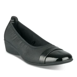 Ballerines Confort NOIR Femme Motif Uni A Enfiler
