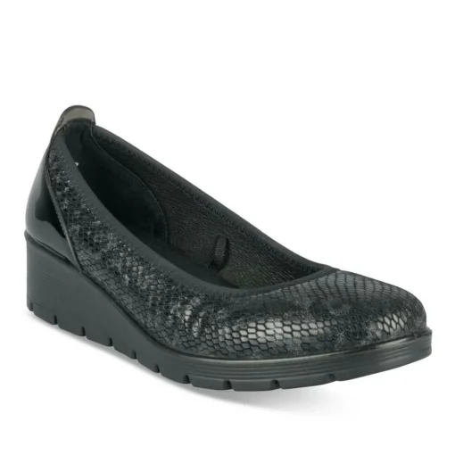 Ballerines Confort NOIR Femme Motif Uni A Enfiler