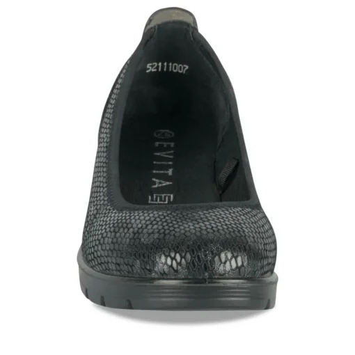 Ballerines Confort NOIR Femme Motif Uni A Enfiler