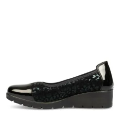Ballerines Confort NOIR Femme Motif Uni