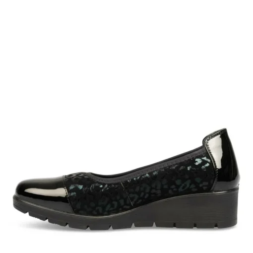 Ballerines Confort NOIR Femme Motif Uni