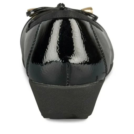 Ballerines Confort NOIR Femme Motif Uni A Enfiler
