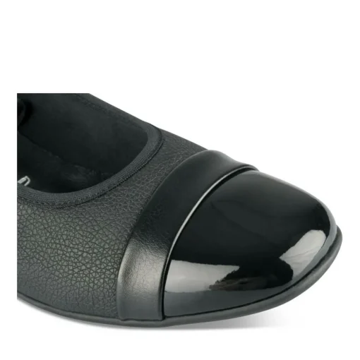 Ballerines Confort NOIR Femme Motif Uni A Enfiler
