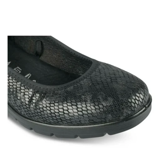 Ballerines Confort NOIR Femme Motif Uni A Enfiler