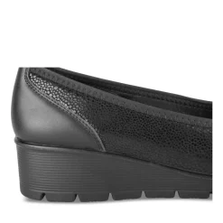 Ballerines Confort NOIR Femme Motif Uni A Enfiler