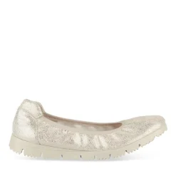Ballerines Confort OR Femme CUIR Motif Uni A Enfiler