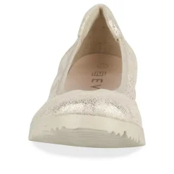 Ballerines Confort OR Femme CUIR Motif Uni A Enfiler