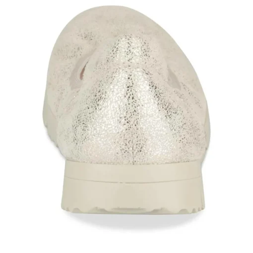 Ballerines Confort OR Femme CUIR Motif Uni A Enfiler